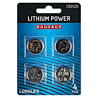 BAUHAUS Lithium Batterie CR2025 Knopfzelle (4 Stk.)