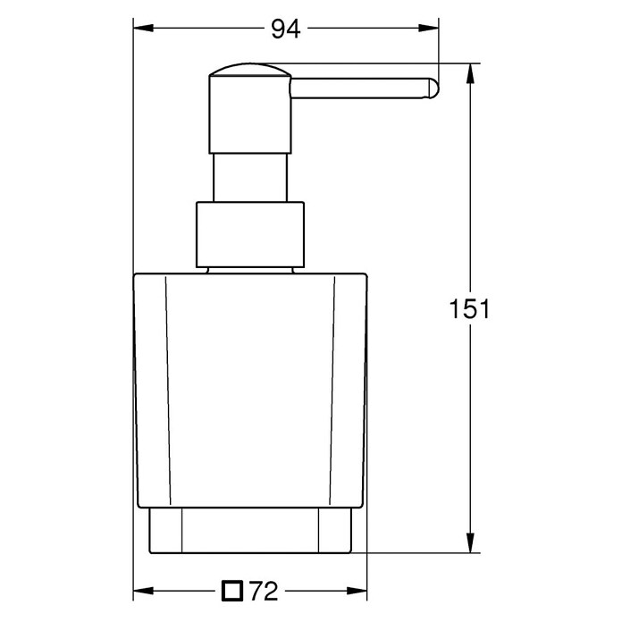 Grohe Selection Cube Seifenspender (Metall, Chrom) | BAUHAUS