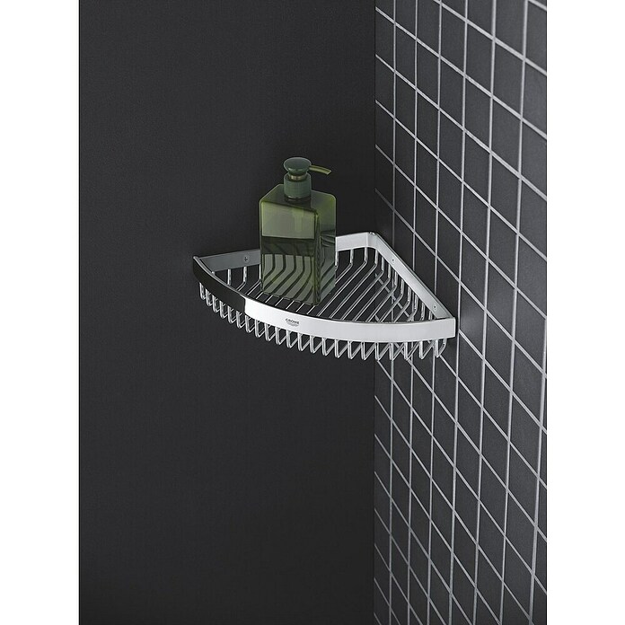 Grohe Selection Cube Eckduschkorb (L x B x H: 20 x 28,3 x 4,2 cm, Verchromt) | BAUHAUS