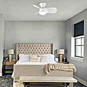 Cristal Record Ventilador de techo Sukhoi (Blanco, 64 cm, 25 W, Blanco cálido) | BAUHAUS