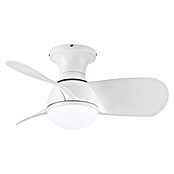 Cristal Record Ventilador de techo Sukhoi (Blanco, 64 cm, 25 W, Blanco cálido) | BAUHAUS