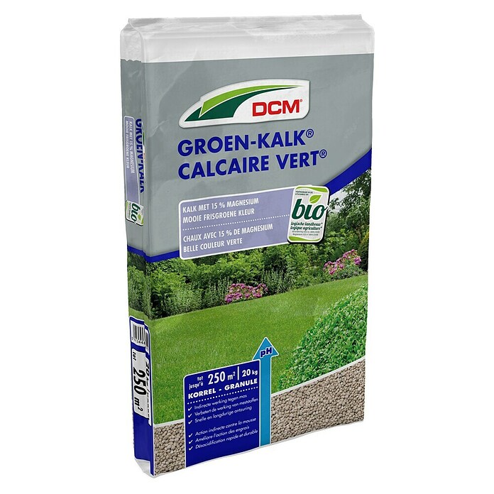 DCM Gazonkalk Groen-Kalk (20 kg, Max toepassingsvlak: 250 m²) | BAUHAUS