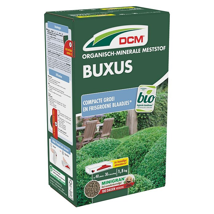 DCM Buxus- en hagenmest (1,5 kg, Max toepassingsvlak: 30 m²) | BAUHAUS