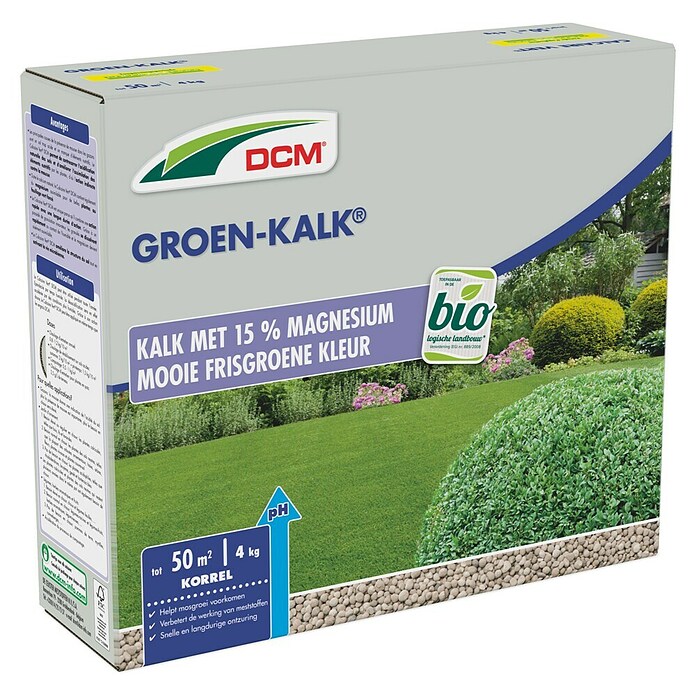 DCM Gazonkalk Groen-Kalk (4 kg, Max toepassingsvlak: 50 m²) | BAUHAUS