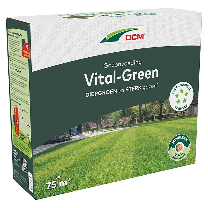 DCM Gazonmest Vital-Green (3 kg, Max toepassingsvlak: 75 m²) | BAUHAUS