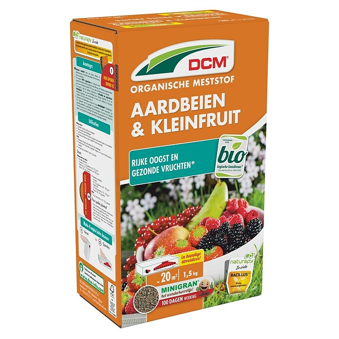 DCM Meststof voor bessen en fruit Aardbeien & Kleinfruit (1,5 kg, 20 m²) | BAUHAUS