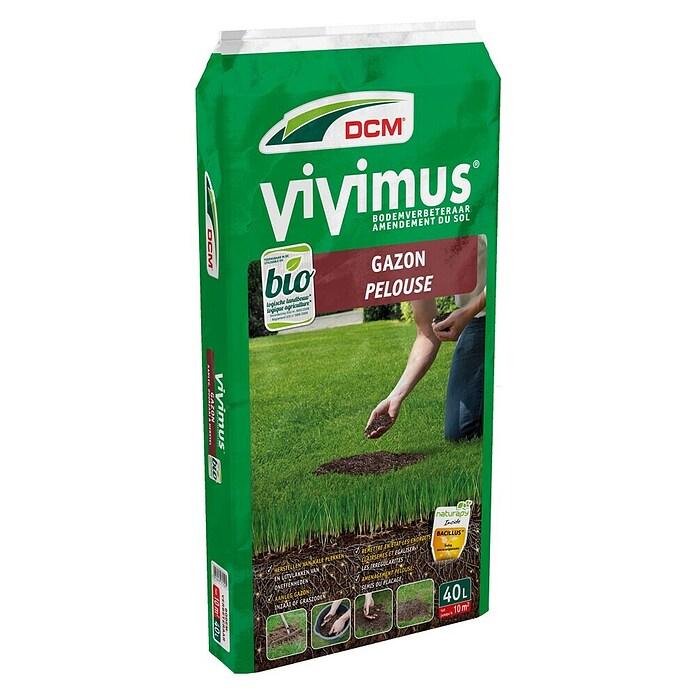 DCM Gazonmest Vivimus (40 l, Max toepassingsvlak: 10 m²) | BAUHAUS