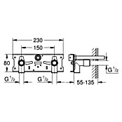 Grohe Thermostat-Umbausatz Eurosmart CE (Passend für: Grohe Eurosmart Cosmopolitan E Thermostat 230 V) | BAUHAUS