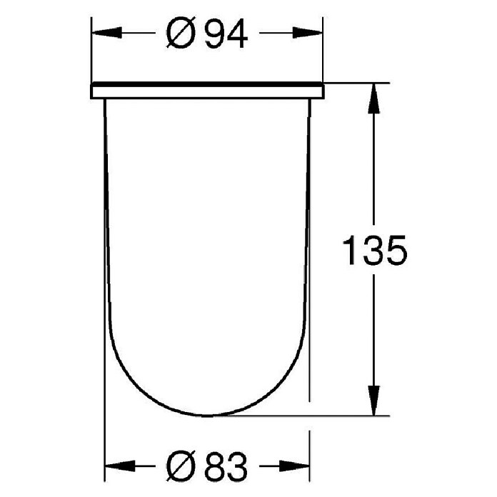Grohe Essentials Ersatz-Bürstenglas (Glas, Matt) | BAUHAUS