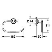 Grohe Essentials Authentic Toilettenpapierhalter (Chrom, Glänzend)