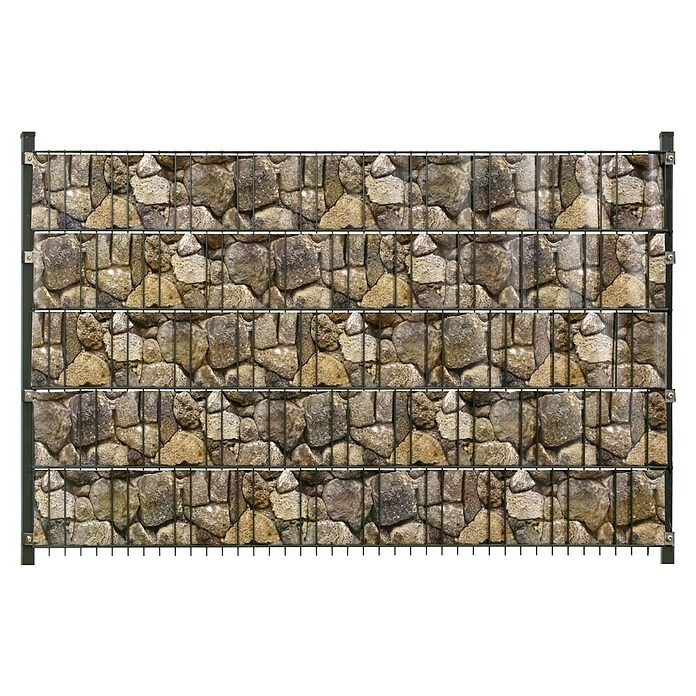 Floraworld Sichtschutzstreifen (L x H: 20,5 m x 19 cm, Bruchsteinoptik) | BAUHAUS