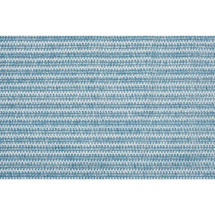 Gardol Sichtschutz - 5 x 0,9 m, Hellblau - Nahaufnahme eines gestreiften, hellblau-weißen Stoffes, der eine feine, textile Struktur und regelmäßige Musterung zeigt.
