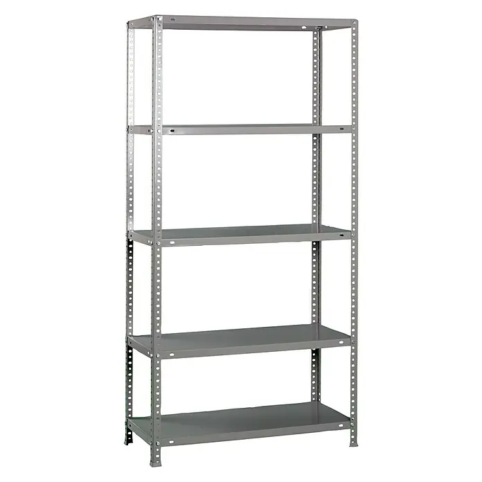 Simonrack Simonclassic Estantería metálica Comfort Plus - Al x An x Pr: 200 x 100 x 40 cm, Capacidad de carga por balda: 100 kg, Número de baldas: 5 ud., Atornillado, Gris - Estantería metálica con cinco estantes. Estantería de almacenamiento robusta y práctica para el orden en el taller o almacén.
