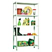 Simonrack Comfort Metallregal (L x B x H: 40 x 90 x 180 cm, Traglast: 100 kg/Boden, Anzahl Böden: 5 Stk., Weiß)