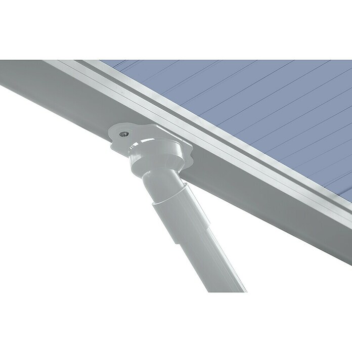 Ximax Carport Wing Typ 80 (Außenmaß inkl. Dachüberstand (B x T): 2,76 x 5,31 m, Einzelcarport, Silber) | BAUHAUS