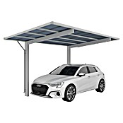 Ximax Carport Wing Typ 80 (Außenmaß inkl. Dachüberstand (B x T): 2,76 x 5,31 m, Einzelcarport, Silber) | BAUHAUS