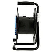 REV Leer-Kabeltrommel (Schwarz/Blau, IP44, Geeignet für: Kabel bis 50 m)