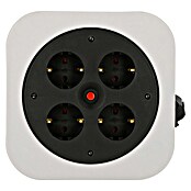 Kabelbox (4-fach, 10 m, Schwarz, 3.000 W)