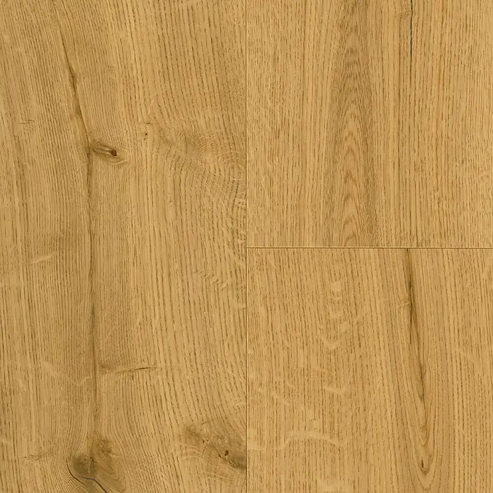 Parador Parkett Basic 11.5 - Eiche Rustikal lackversiegelt matt, Landhausdiele, 2.200 x 185 x 11,5 mm - Nahaufnahme von geölten Eichenparkettfliesen mit Maserung und natürlichen Farbtönen für ein warmes und einladendes Bodendesign.