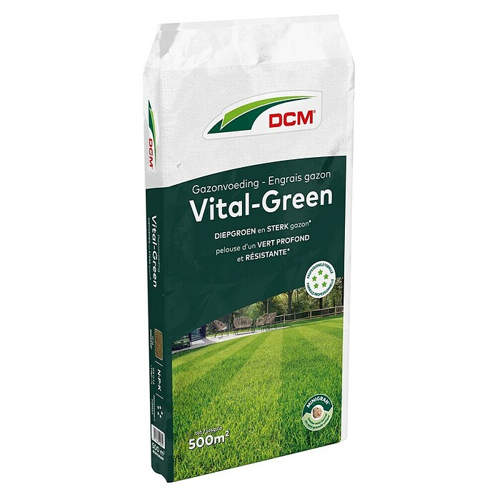 DCM Gazonmest Vital-Green (20 kg, Max toepassingsvlak: 500 m²) | BAUHAUS