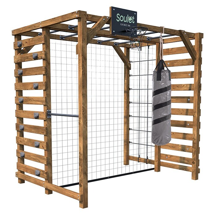 Soulet Kinderspielturm Olympic Odin (L x B x H: 216 x 153 x 209 cm, Braun) | BAUHAUS