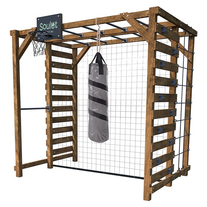 Soulet Kinderspielturm Olympic Odin (L x B x H: 216 x 153 x 209 cm, Braun) | BAUHAUS