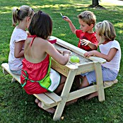 Soulet Kinder-Picknicktisch (mit integrierten Sandkasten, L x B x H: 915 x 900 x 500 mm, Holz) | BAUHAUS
