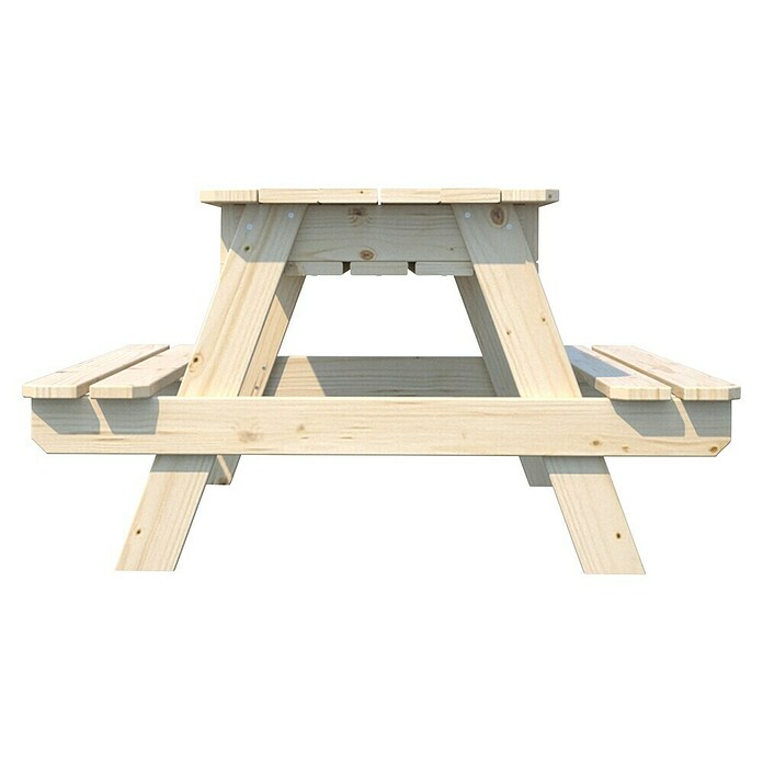 Soulet Kinder-Picknicktisch (mit integrierten Sandkasten, L x B x H: 915 x 900 x 500 mm, Holz) | BAUHAUS