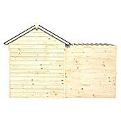 Soulet Spielhaus Alpaga (L x B x H: 240 x 128 x 163 cm, Holz, Natur) | BAUHAUS
