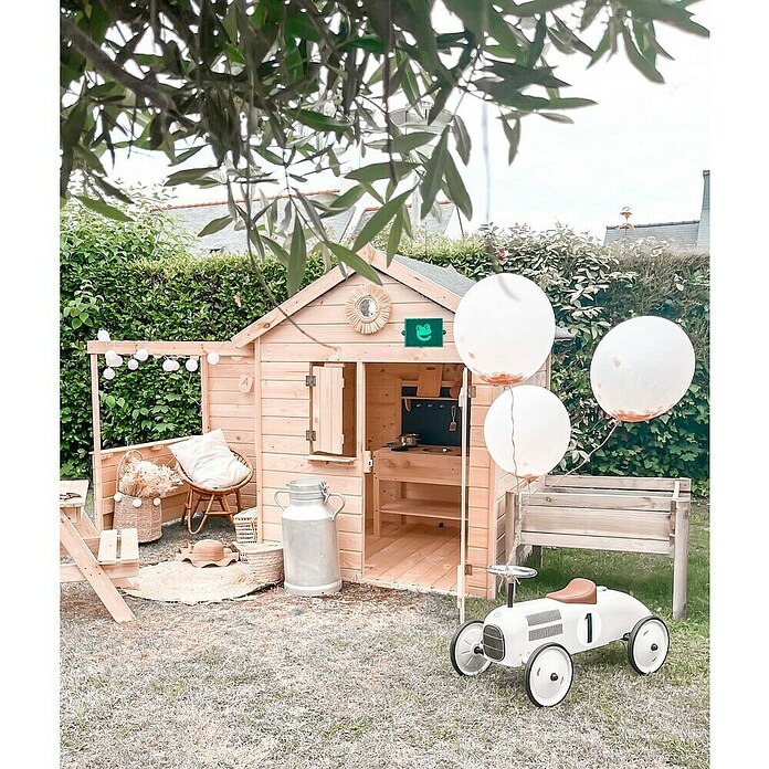 Soulet Spielhaus Alpaga (L x B x H: 240 x 128 x 163 cm, Holz, Natur) | BAUHAUS