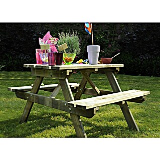 Soulet Kinder-Picknicktisch Wapiti (L x B x H: 900 x 620 x 500 mm, Holz)