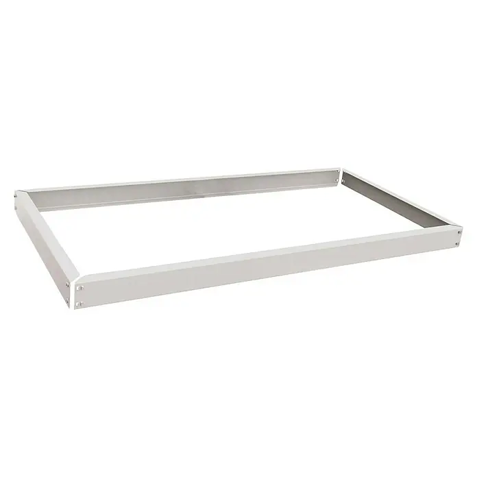 Simonrack Ecoforte Estante adicional sin bandejas - Al x An x Pr: 6,5 x 120 x 60 cm, Blanco - Marco de metal para bancal elevado, resistente y duradero, ideal para jardín y cultivo de hortalizas. Práctico y fácil de montar para aficionados.