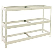 Simonrack Simonforte Estantería para cargas pesadas Metal (Al x An x Pr: 200 x 210 x 90 cm, Capacidad de carga por balda: 500 kg, Número de baldas: 3 ud., Inserción, Blanco, Bandejas no incluidas) | BAUHAUS