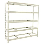 Simonrack Simonforte Estantería para cargas pesadas Metal (Al x An x Pr: 200 x 240 x 90 cm, Capacidad de carga por balda: 400 kg, Número de baldas: 5 ud., Inserción, Blanco, Bandejas no incluidas) | BAUHAUS