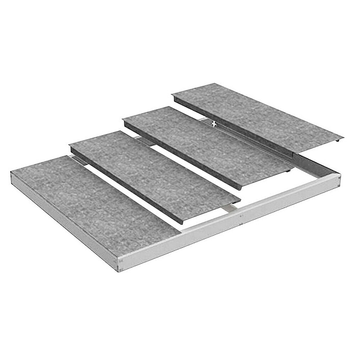 Simonrack Simonforte Estante adicional Metal (Al x An x Pr: 7 x 180 x 75 cm, Blanco/Galvanizado) | BAUHAUS