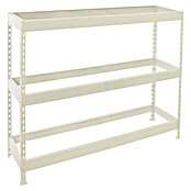 Simonrack Ecoforte Estantería para cargas pesadas (Al x An x Pr: 200 x 120 x 45 cm, Capacidad de carga por balda: 400 kg, Número de baldas: 3 ud., Inserción, Blanco, Bandejas no incluidas) | BAUHAUS