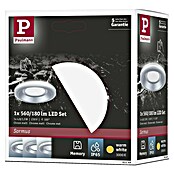 Paulmann Einbauleuchte Sormus (6,5 W, Ø x H: 10 x 3,3 cm, Chrom matt, 1 Stk., Warmweiß) | BAUHAUS