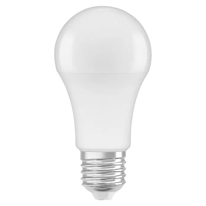 Osram Bombilla LED Superstar Classic - E27, No regulable, Blanco frío, 1.055 lm, 10 W - Bombilla LED blanca con base de rosca plateada.