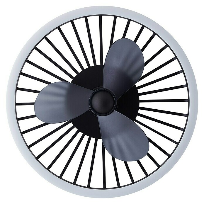 Brilliant Plafondventilator CAPO met LED verlichting (Zwart, 48 cm) | BAUHAUS