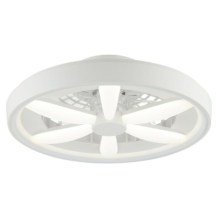 Brilliant Plafondventilator GAIANO met LED verlichting (Wit, 48,2 cm) | BAUHAUS