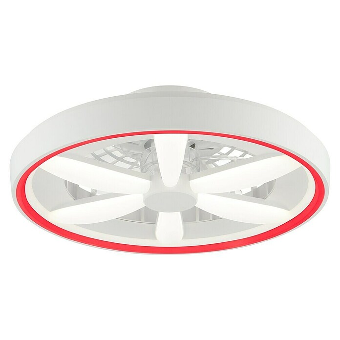 Brilliant Plafondventilator GAIANO met LED verlichting (Wit, 48,2 cm) | BAUHAUS