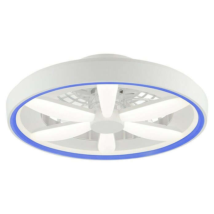 Brilliant Plafondventilator GAIANO met LED verlichting (Wit, 48,2 cm) | BAUHAUS