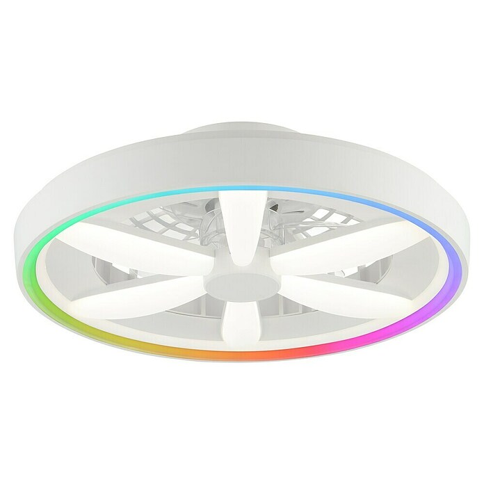 Brilliant Plafondventilator GAIANO met LED verlichting (Wit, 48,2 cm) | BAUHAUS
