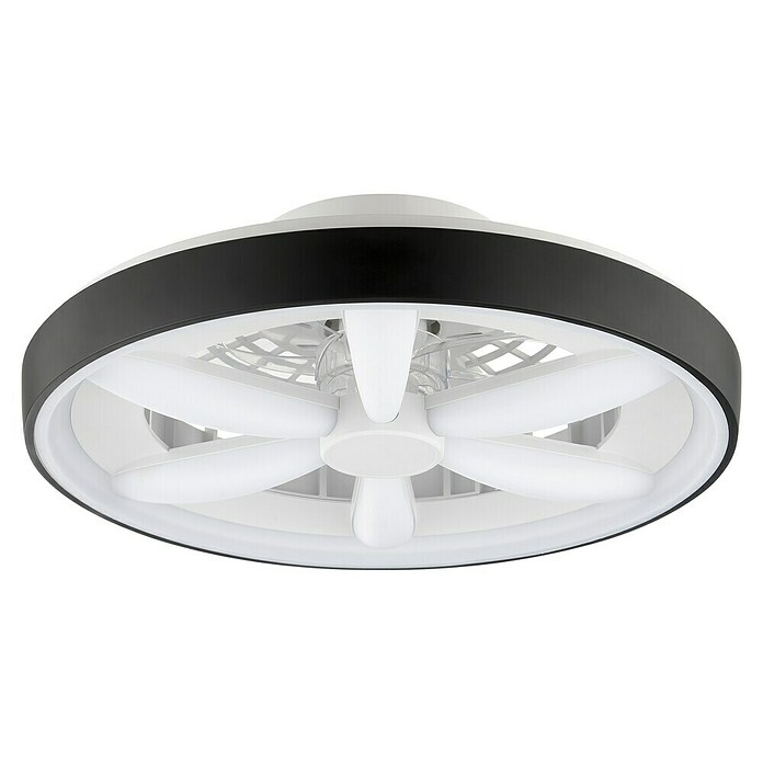 Brilliant Plafondventilator GAIANO met LED verlichting (Zwart, 48,2 cm) | BAUHAUS