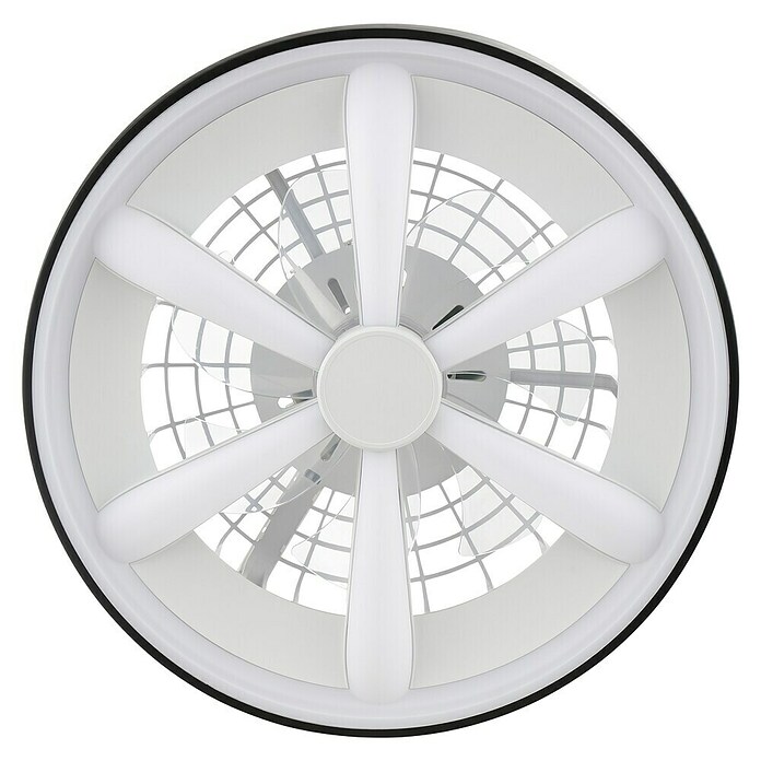 Brilliant Plafondventilator GAIANO met LED verlichting (Zwart, 48,2 cm) | BAUHAUS