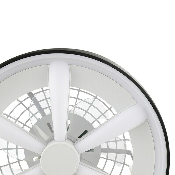 Brilliant Plafondventilator GAIANO met LED verlichting (Zwart, 48,2 cm) | BAUHAUS