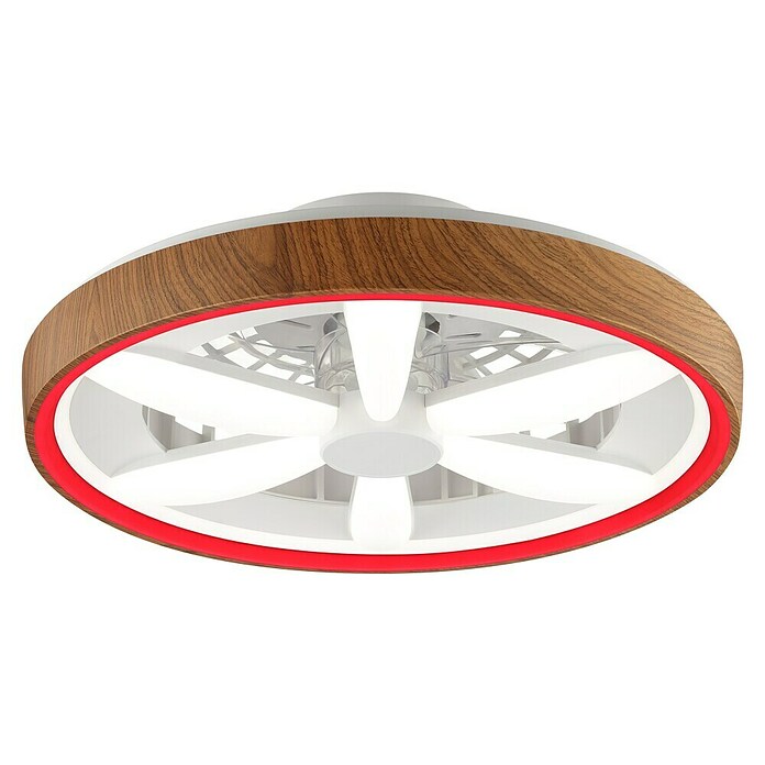 Brilliant Plafondventilator GAIANO met LED verlichting (Hout, 48 cm) | BAUHAUS