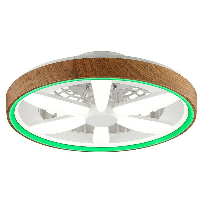 Brilliant Plafondventilator GAIANO met LED verlichting (Hout, 48 cm) | BAUHAUS