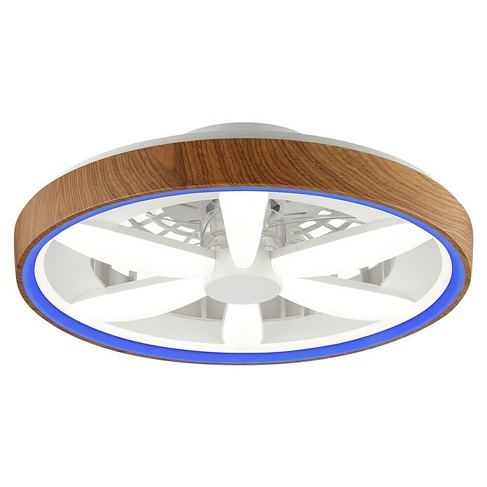 Brilliant Plafondventilator GAIANO met LED verlichting (Hout, 48 cm) | BAUHAUS