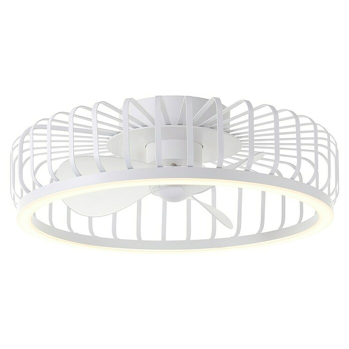 Brilliant Plafondventilator CAPO met LED verlichting (Wit, 48 cm) | BAUHAUS